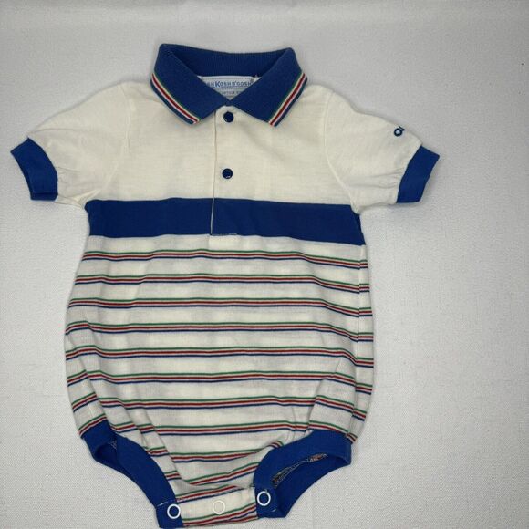 Vintage Oshkosh Baby B'Gosh collared Bodysuit Size 6-9 Months Made In USA - Picture 1 of 6
